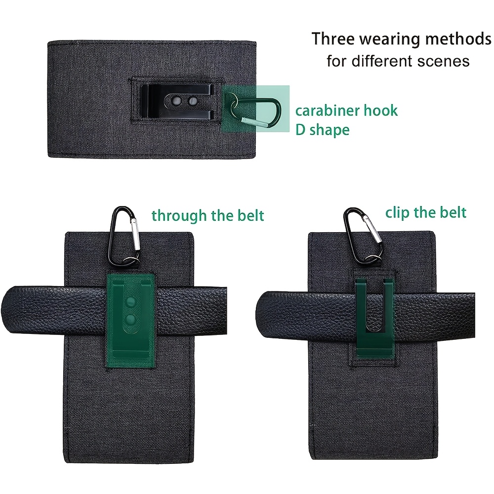Dual-Slot Phone Waist Pouch with Card Slots